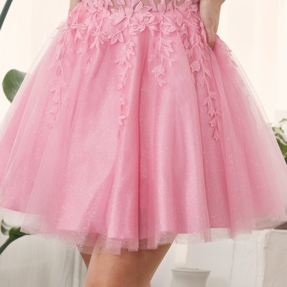 NEW SHORT OFF THE SHOULDER SLEEVELESS BABY DOLL DRESS WITH LACE UP BACK NX H784 - Picture 6 of 10